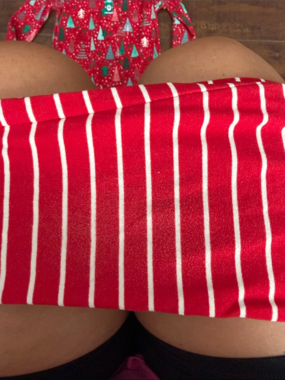 Matilda Jane Red and Teal Holiday Tree Pajama Set
